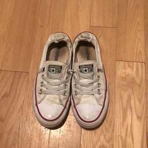 White slip on converse